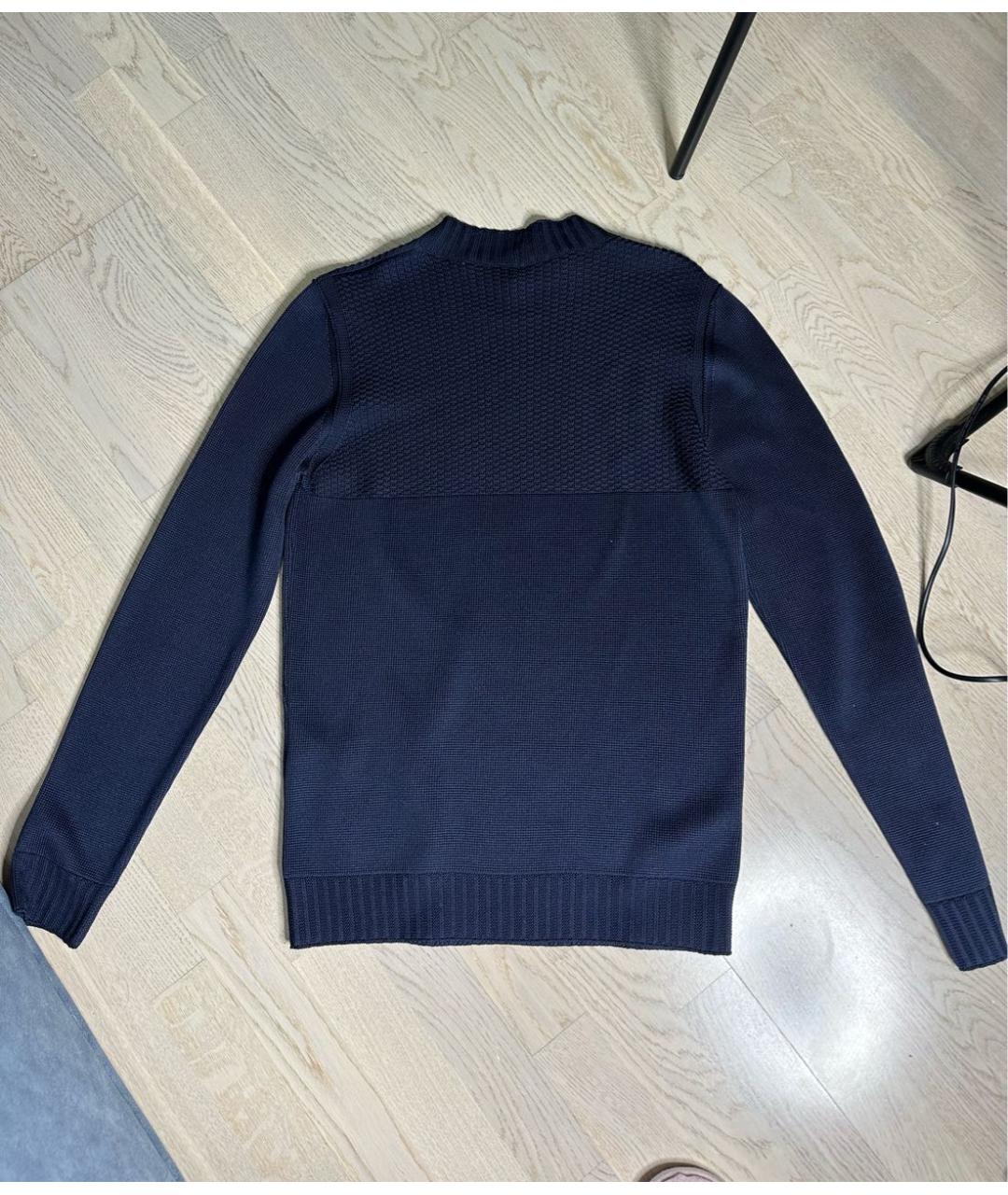 LOUIS VUITTON PRE-OWNED Темно-синий шелковый джемпер / свитер, фото 2