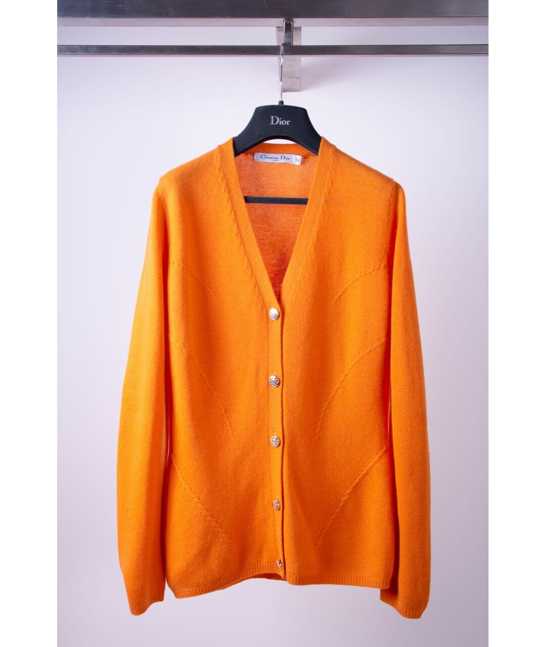 CHRISTIAN DIOR PRE-OWNED Оранжевый кашемировый джемпер / свитер, фото 5