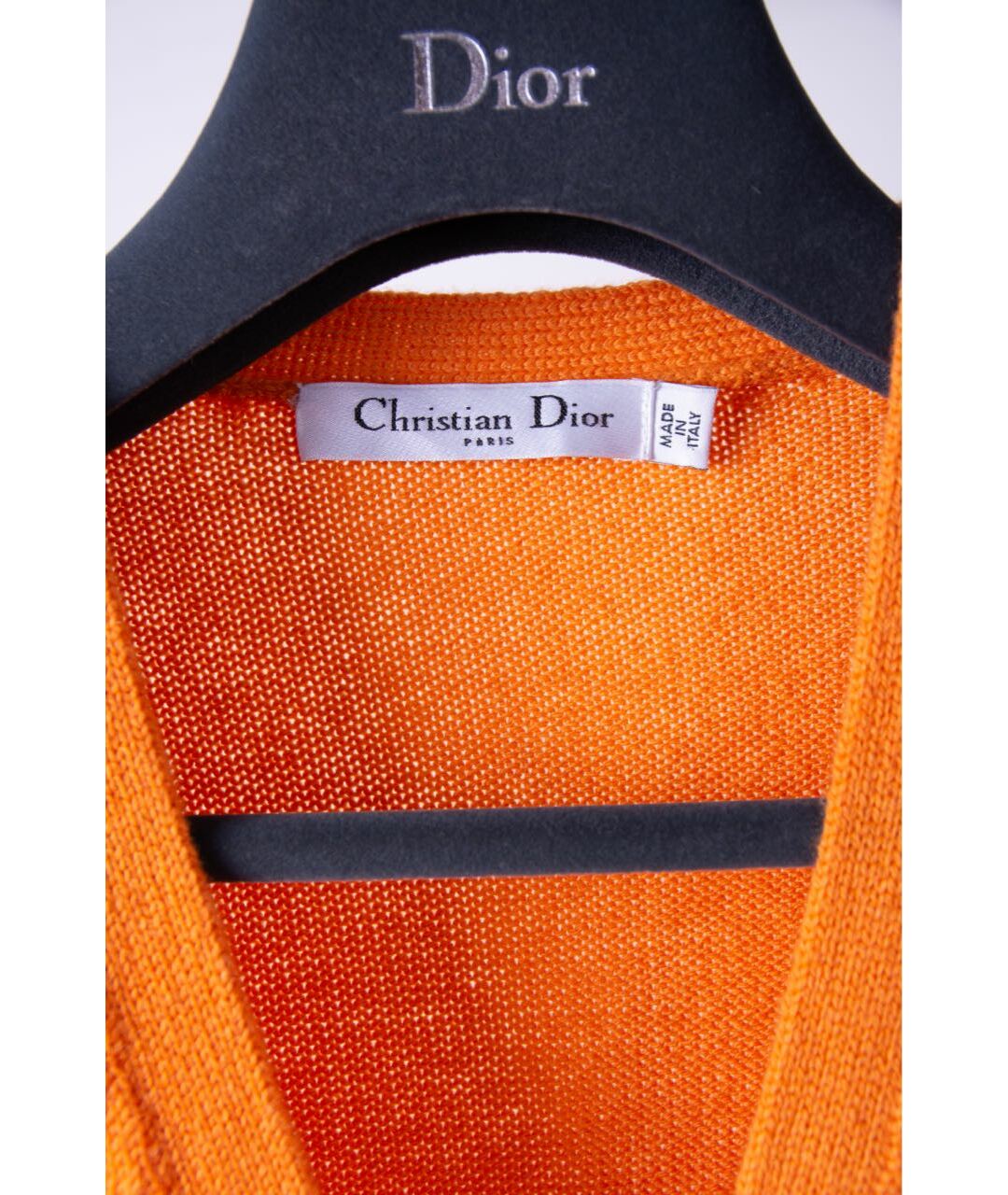 CHRISTIAN DIOR PRE-OWNED Оранжевый кашемировый джемпер / свитер, фото 3