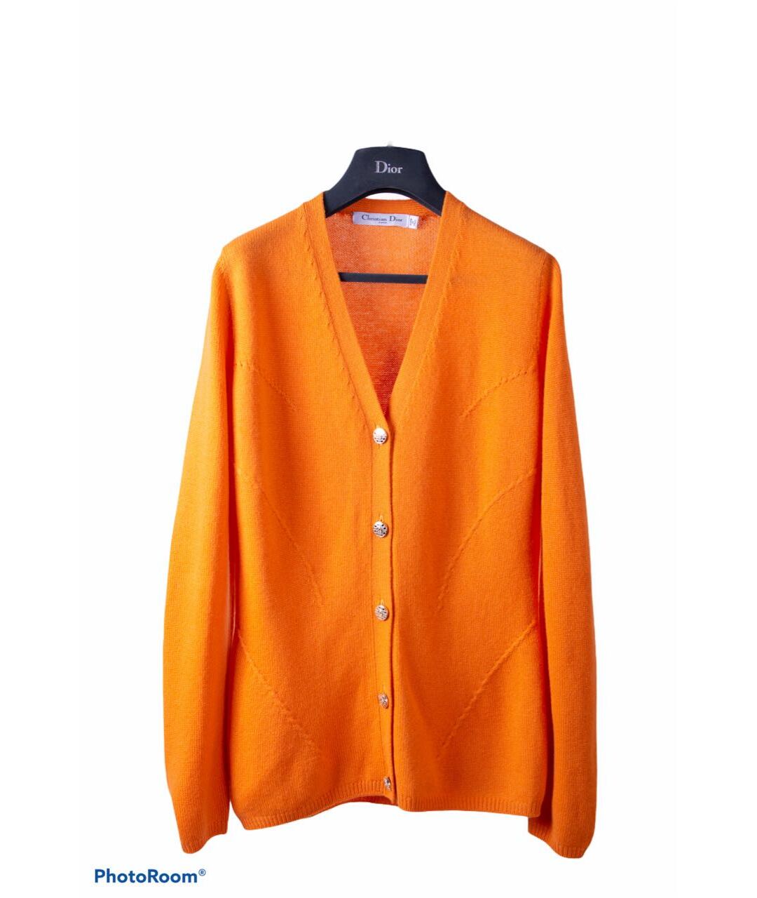 CHRISTIAN DIOR PRE-OWNED Оранжевый кашемировый джемпер / свитер, фото 6