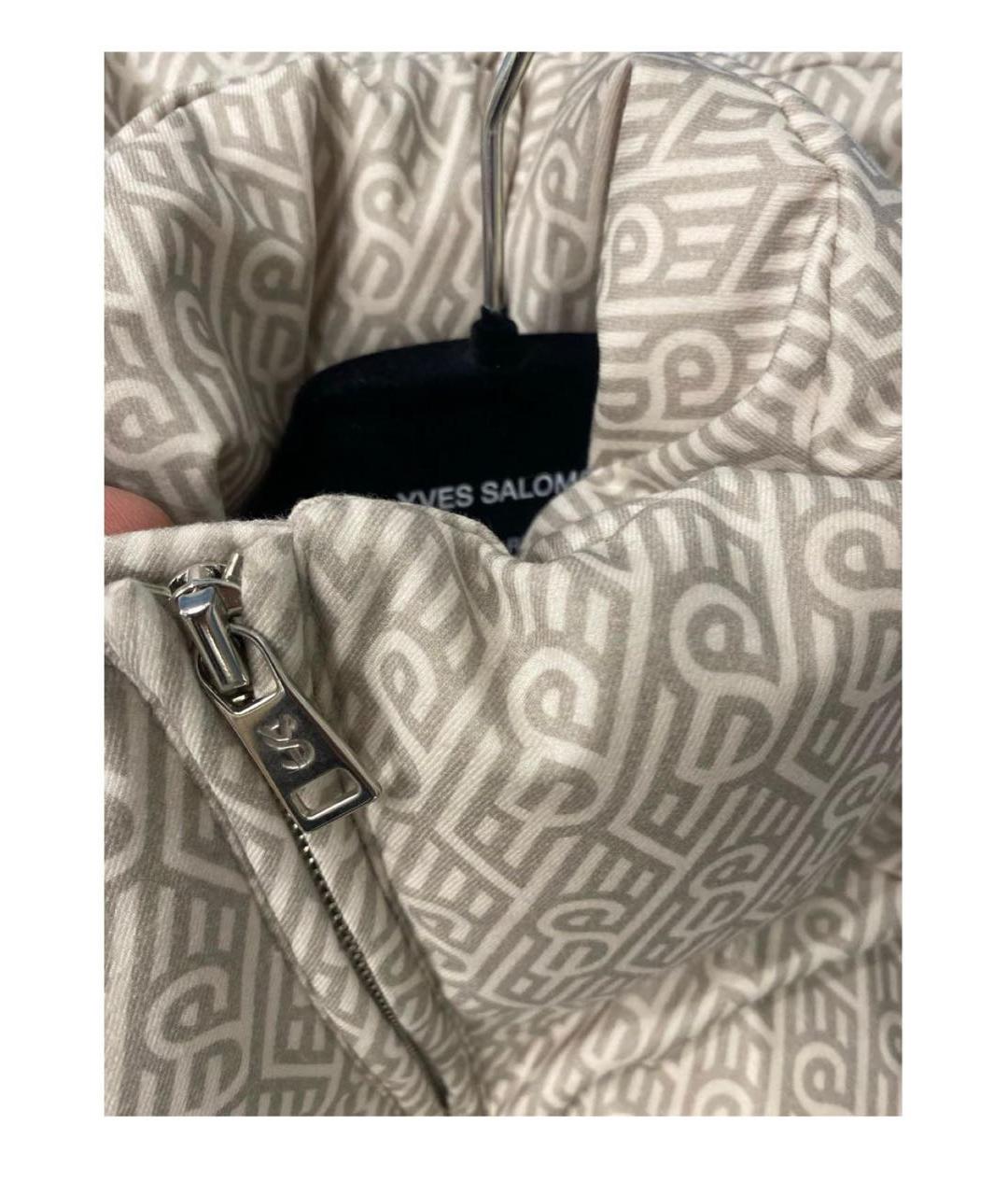 YVES SALOMON Бежевый кашемировый пуховик, фото 4