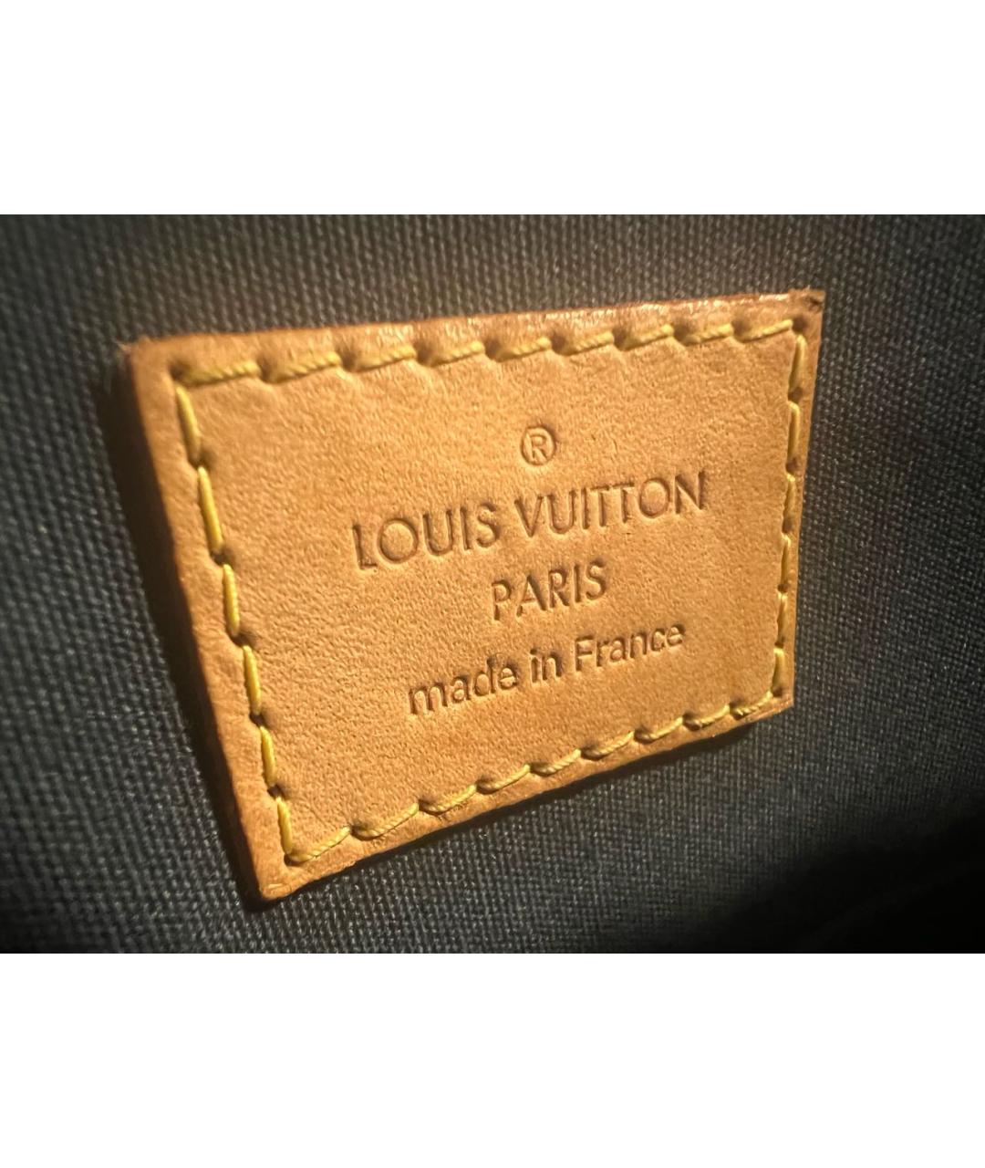 LOUIS VUITTON PRE-OWNED Зеленая сумка с короткими ручками из лакированной кожи, фото 6