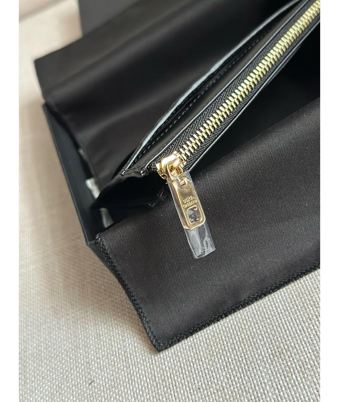 DOLCE&GABBANA Черный кожаный кардхолдер, фото 5