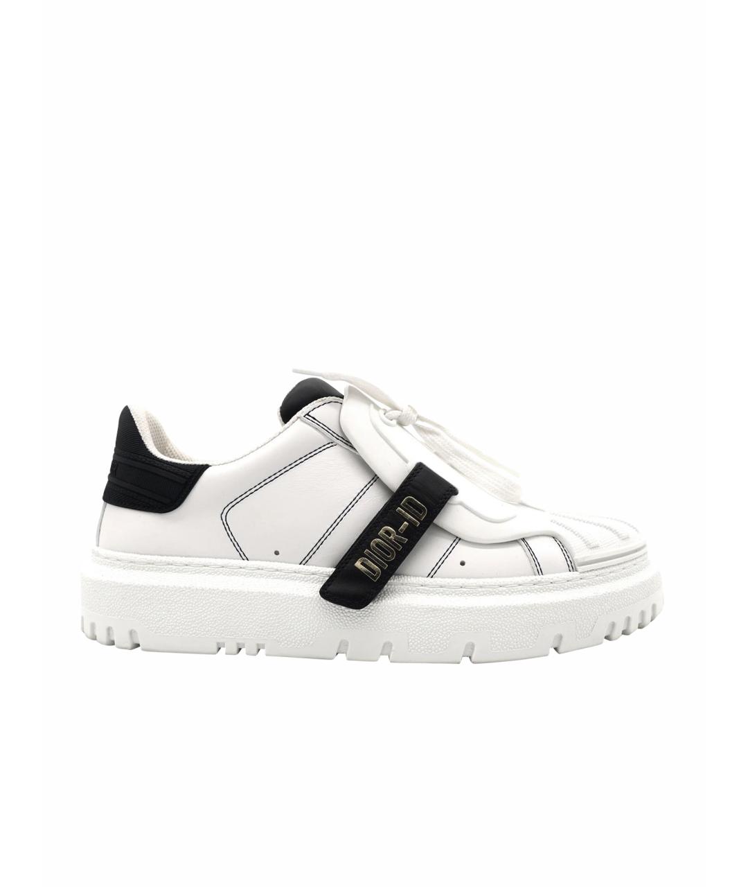 CHRISTIAN DIOR Белые кожаные кеды, фото 1