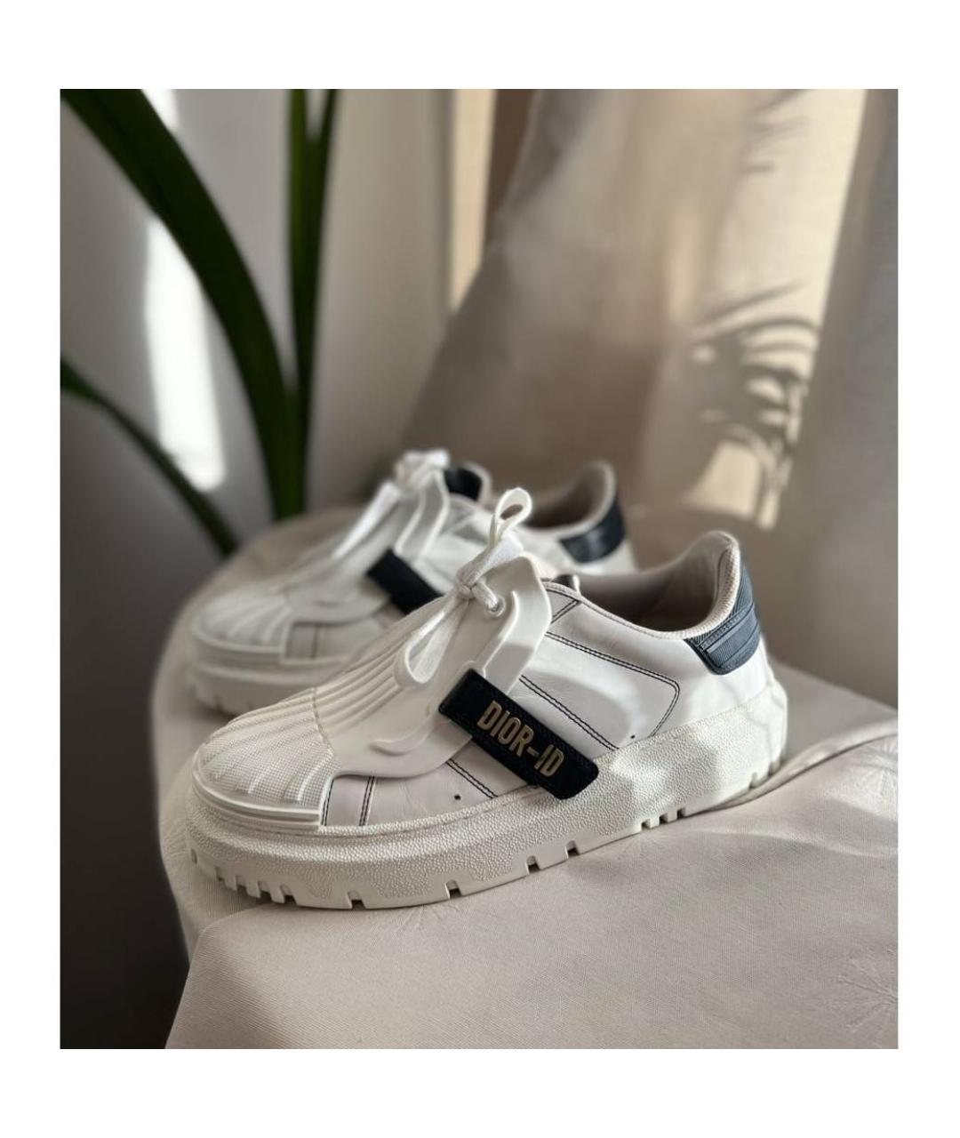 CHRISTIAN DIOR Белые кожаные кеды, фото 2