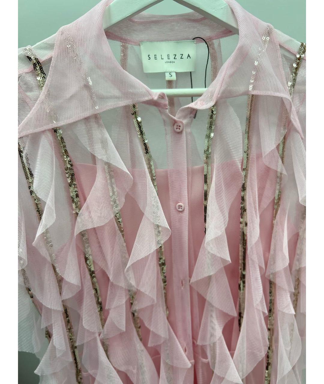 Selezza London Розовое вискозное платье, фото 3