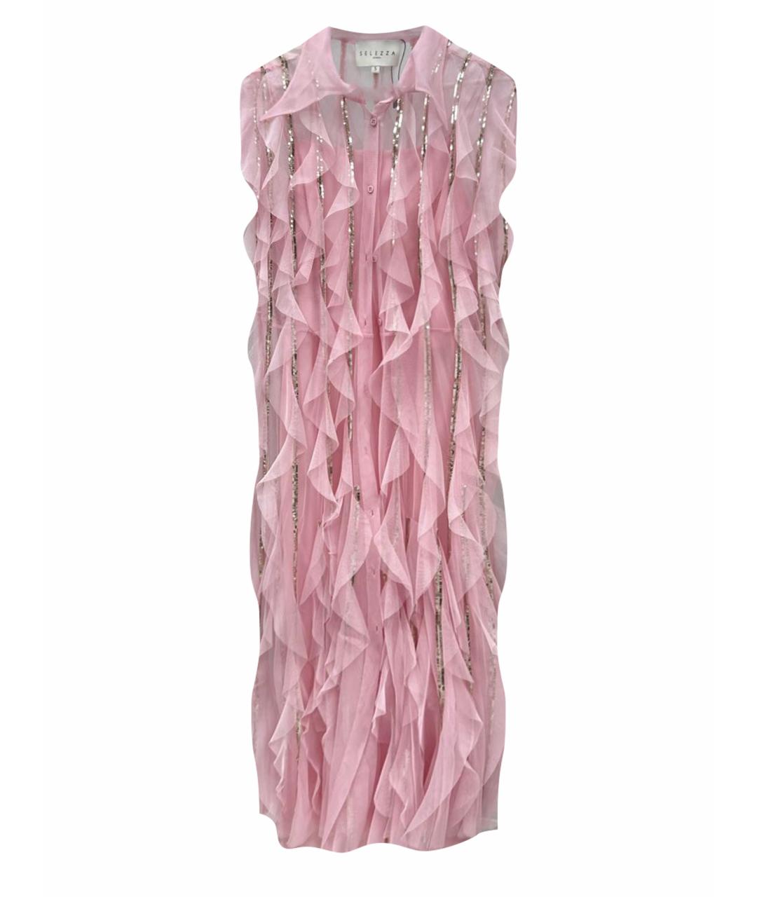 Selezza London Розовое вискозное платье, фото 1