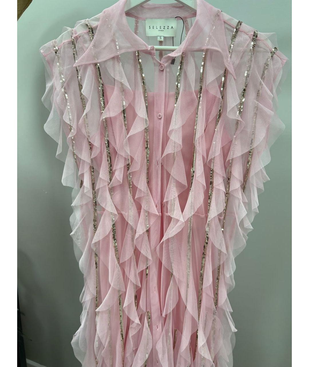 Selezza London Розовое вискозное платье, фото 4