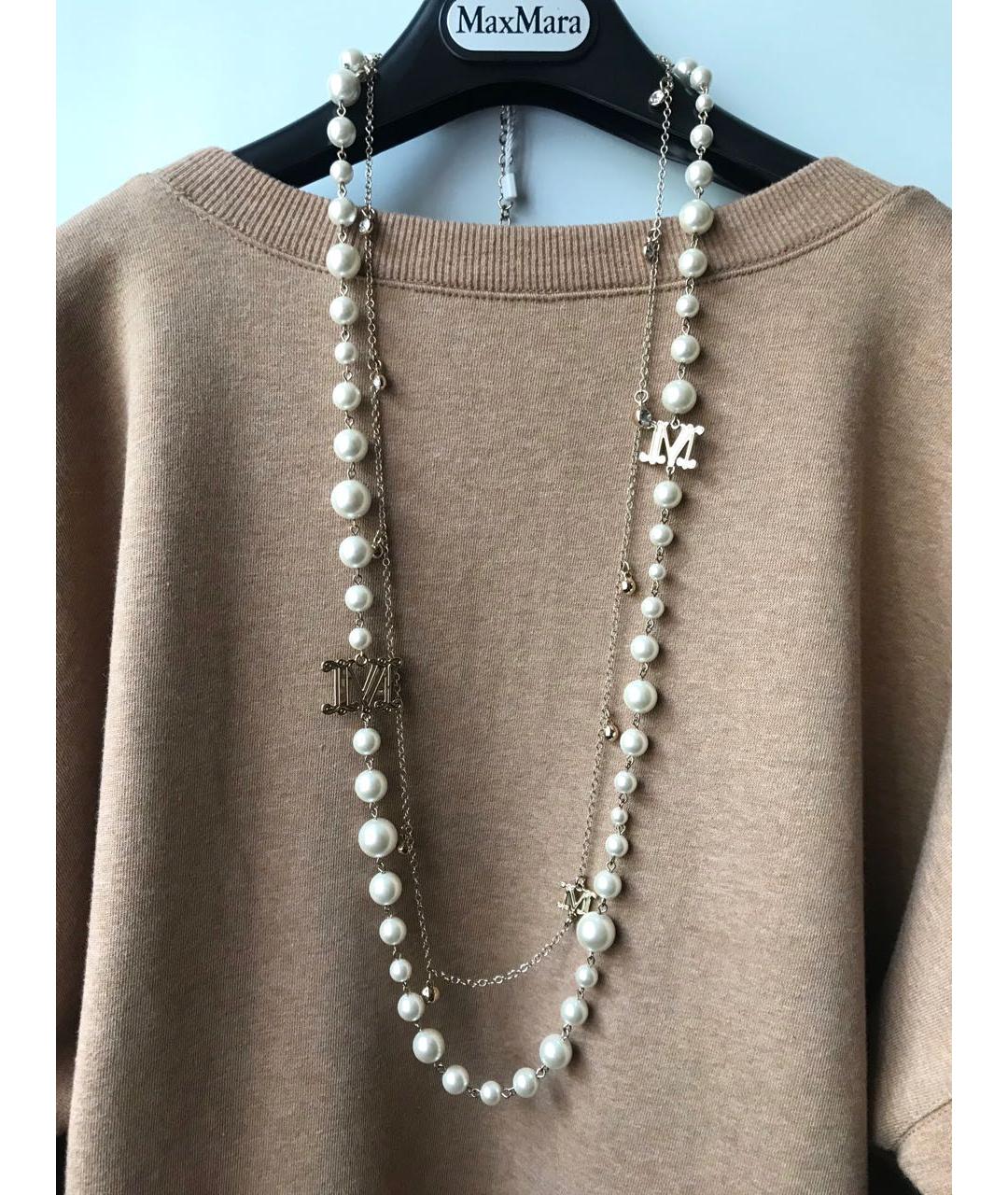 MAX MARA Золотое металлическое колье, фото 4
