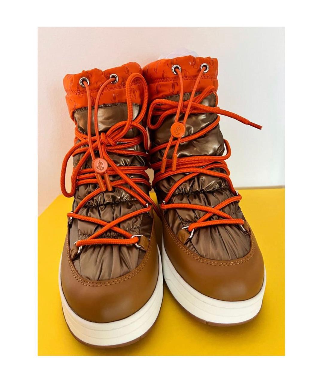 JIMMY CHOO Оранжевое ботинки, фото 2