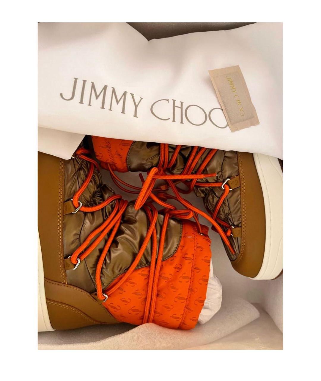 JIMMY CHOO Оранжевое ботинки, фото 3