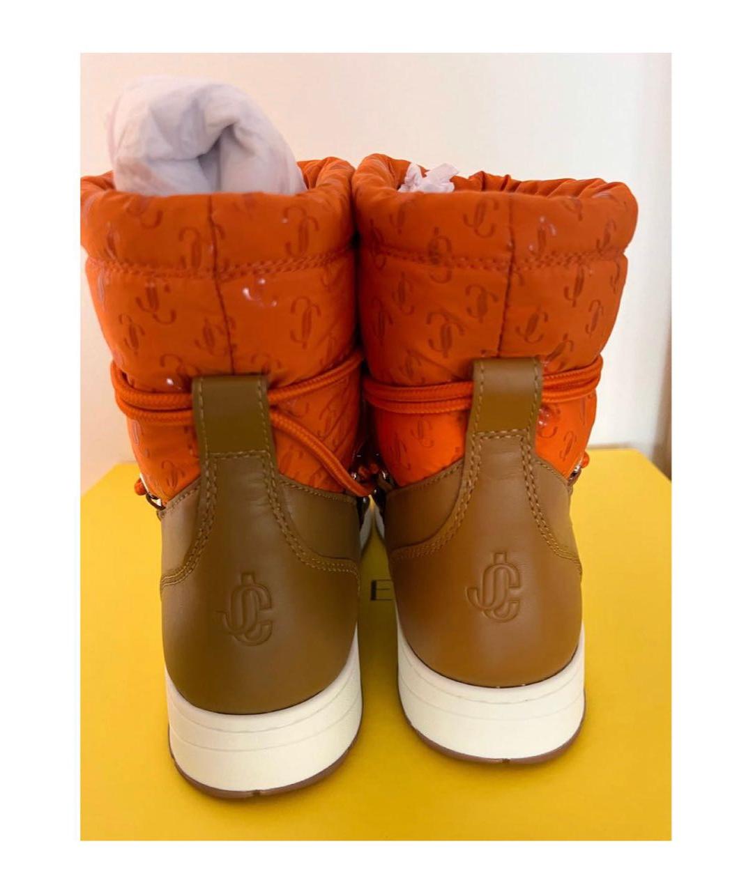 JIMMY CHOO Оранжевое ботинки, фото 4