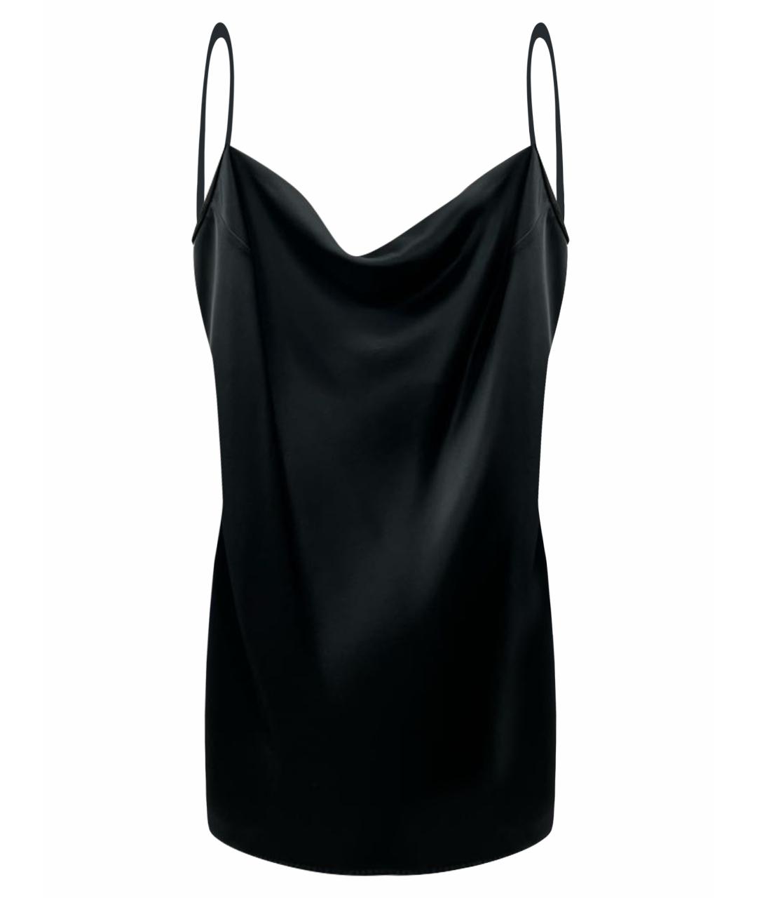 NANUSHKA Черное ацетатное коктейльное платье, фото 1