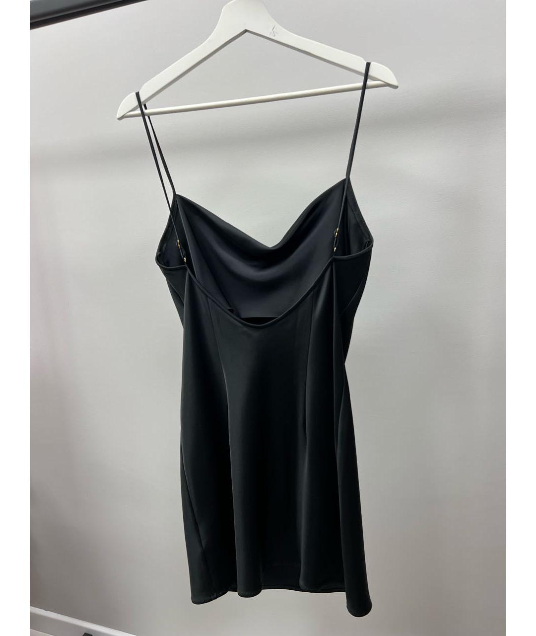 NANUSHKA Черное ацетатное коктейльное платье, фото 2