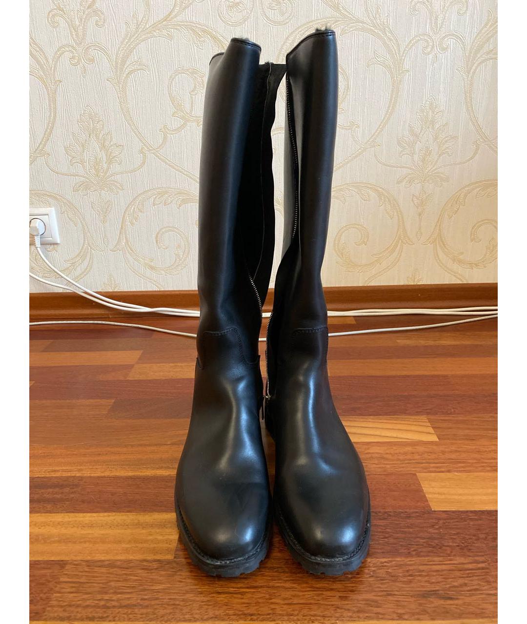 BALDESSARINI Черные кожаные высокие ботинки, фото 2