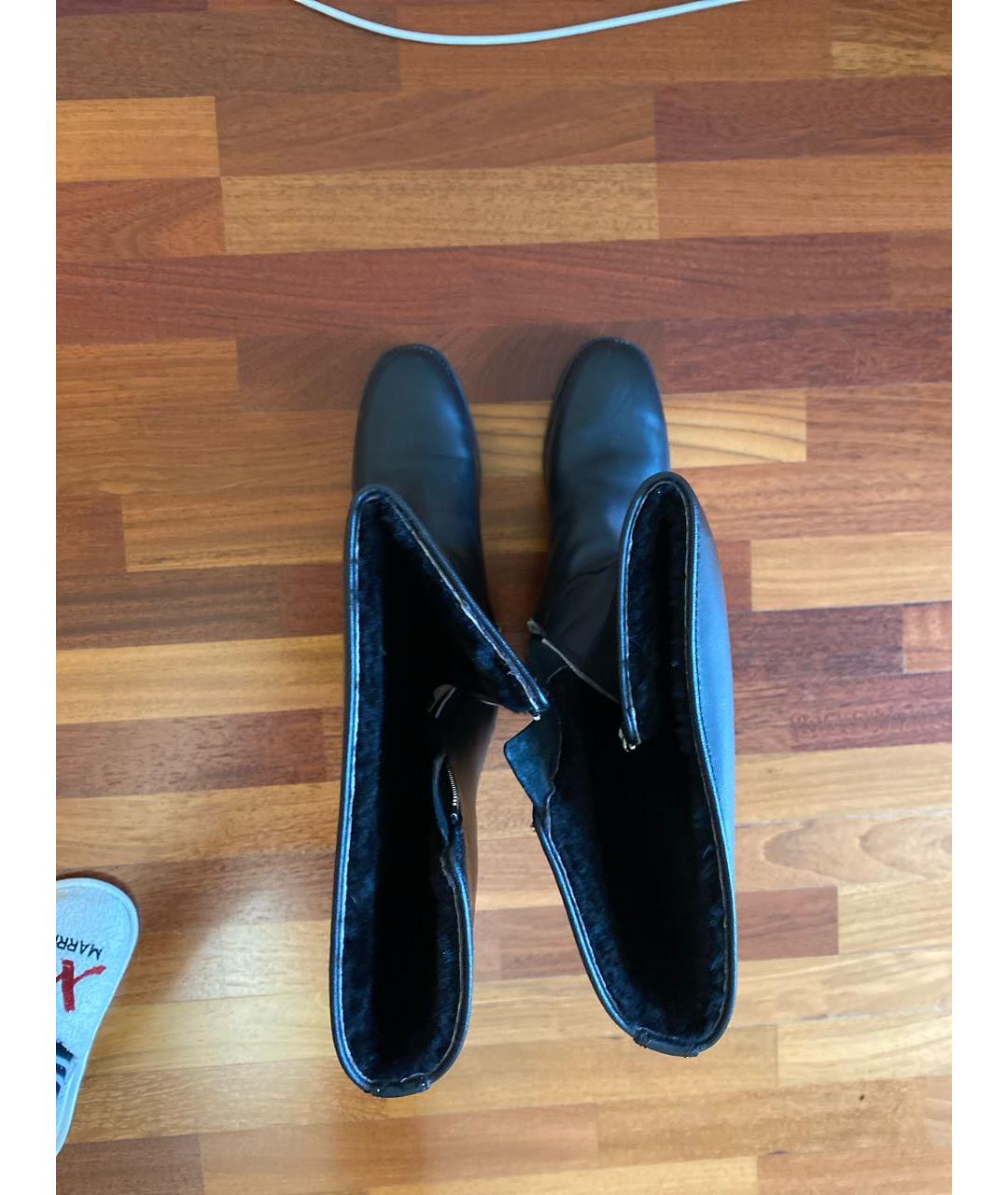 BALDESSARINI Черные кожаные высокие ботинки, фото 4