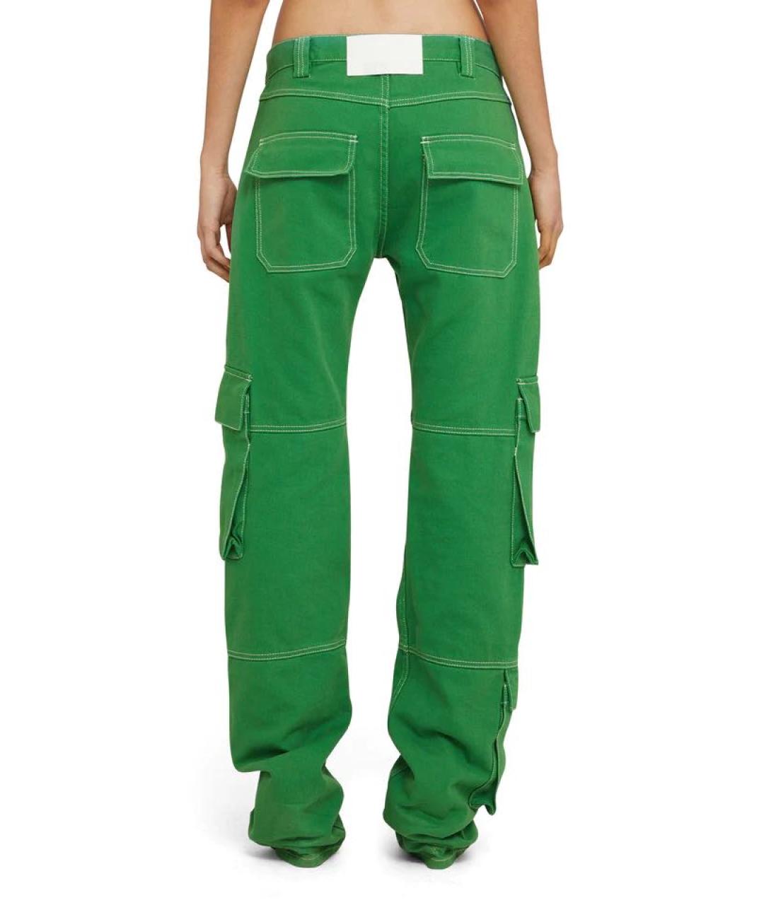 MSGM Зеленые прямые джинсы, фото 3