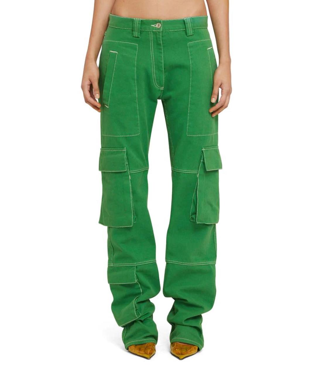 MSGM Зеленые прямые джинсы, фото 2