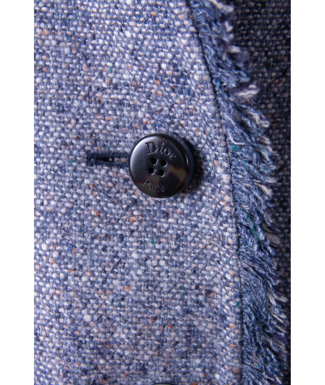 CHRISTIAN DIOR PRE-OWNED Синий шерстяной жакет/пиджак, фото 5