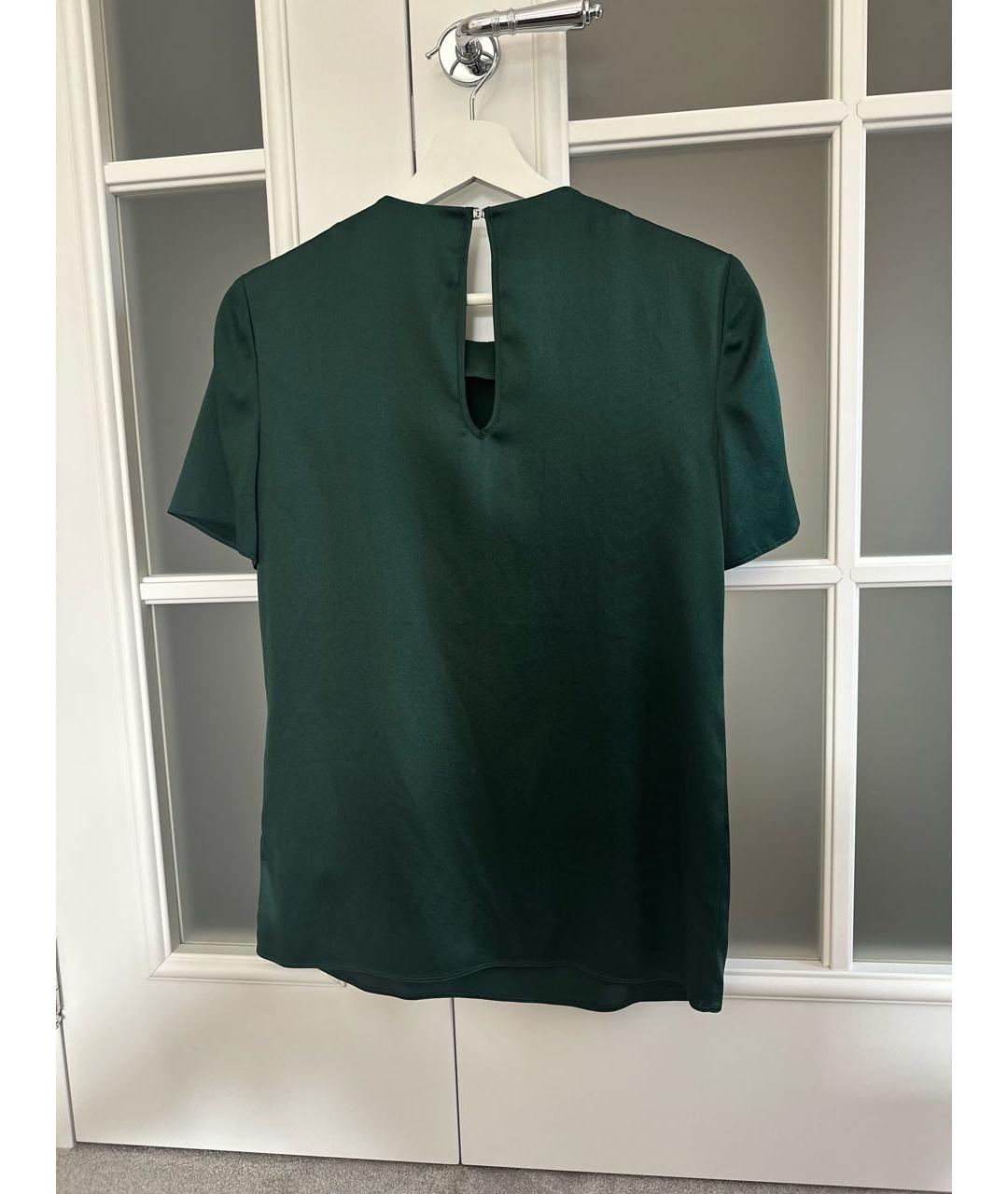 BURBERRY Зеленая шелковая блузы, фото 2