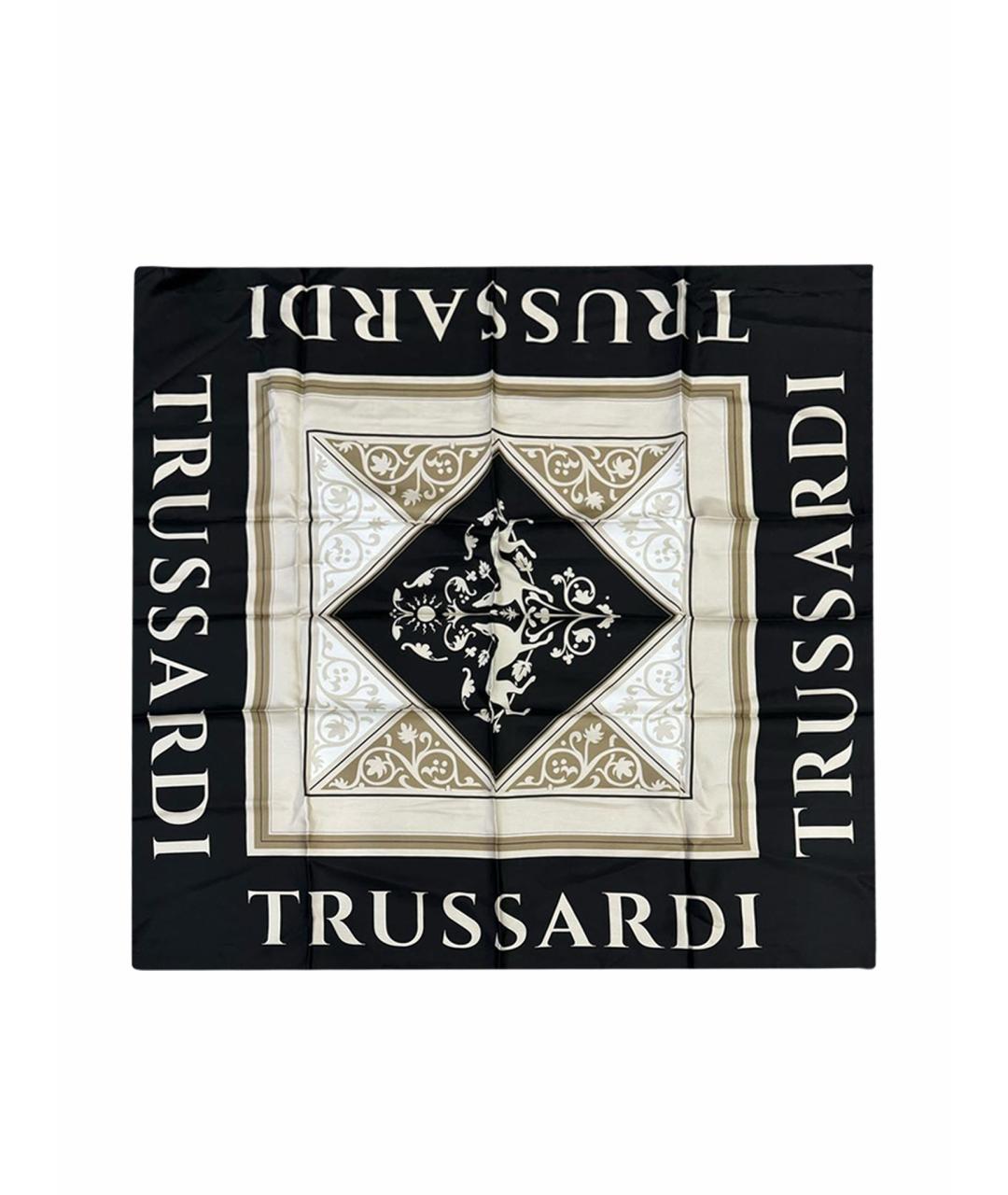 TRUSSARDI Бежевый кашемировый платок, фото 1