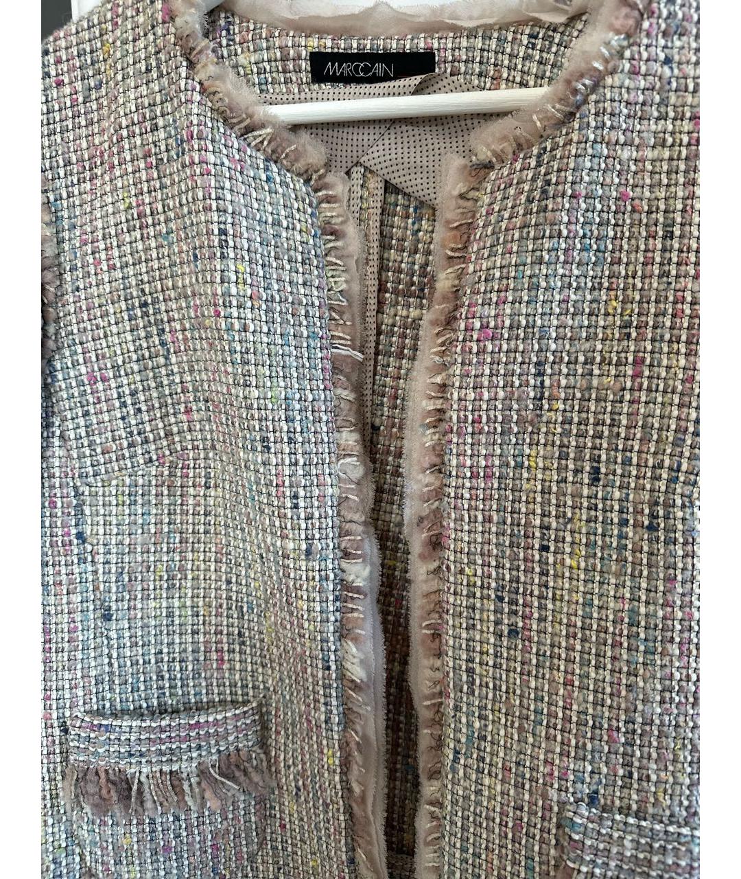 MARC CAIN Мульти шерстяной жакет/пиджак, фото 4