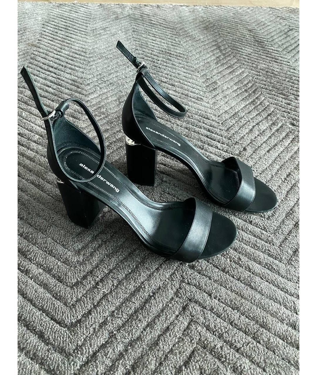 ALEXANDER WANG Черные босоножки, фото 4