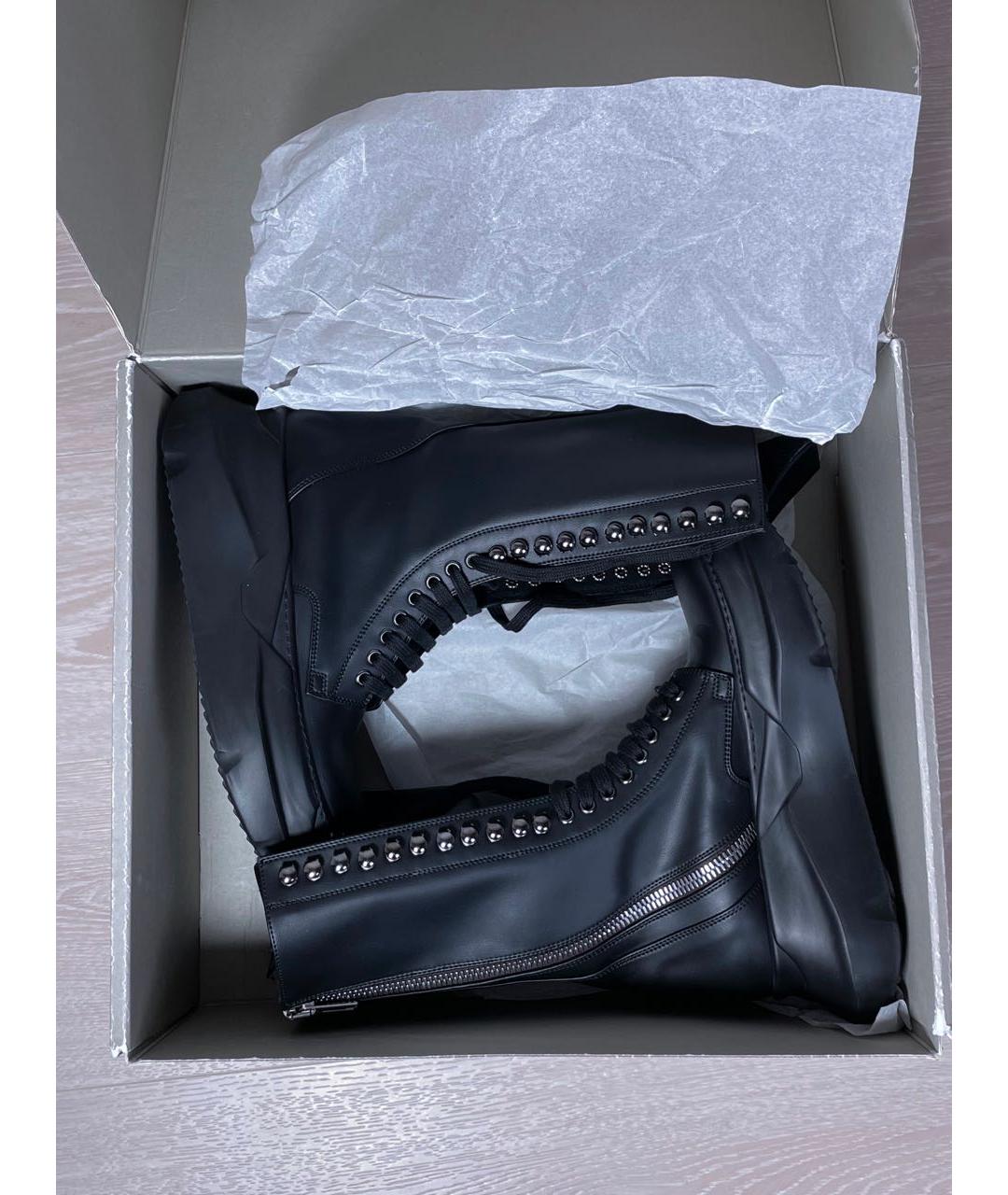 RICK OWENS DRKSHDW Антрацитовые ботинки, фото 5