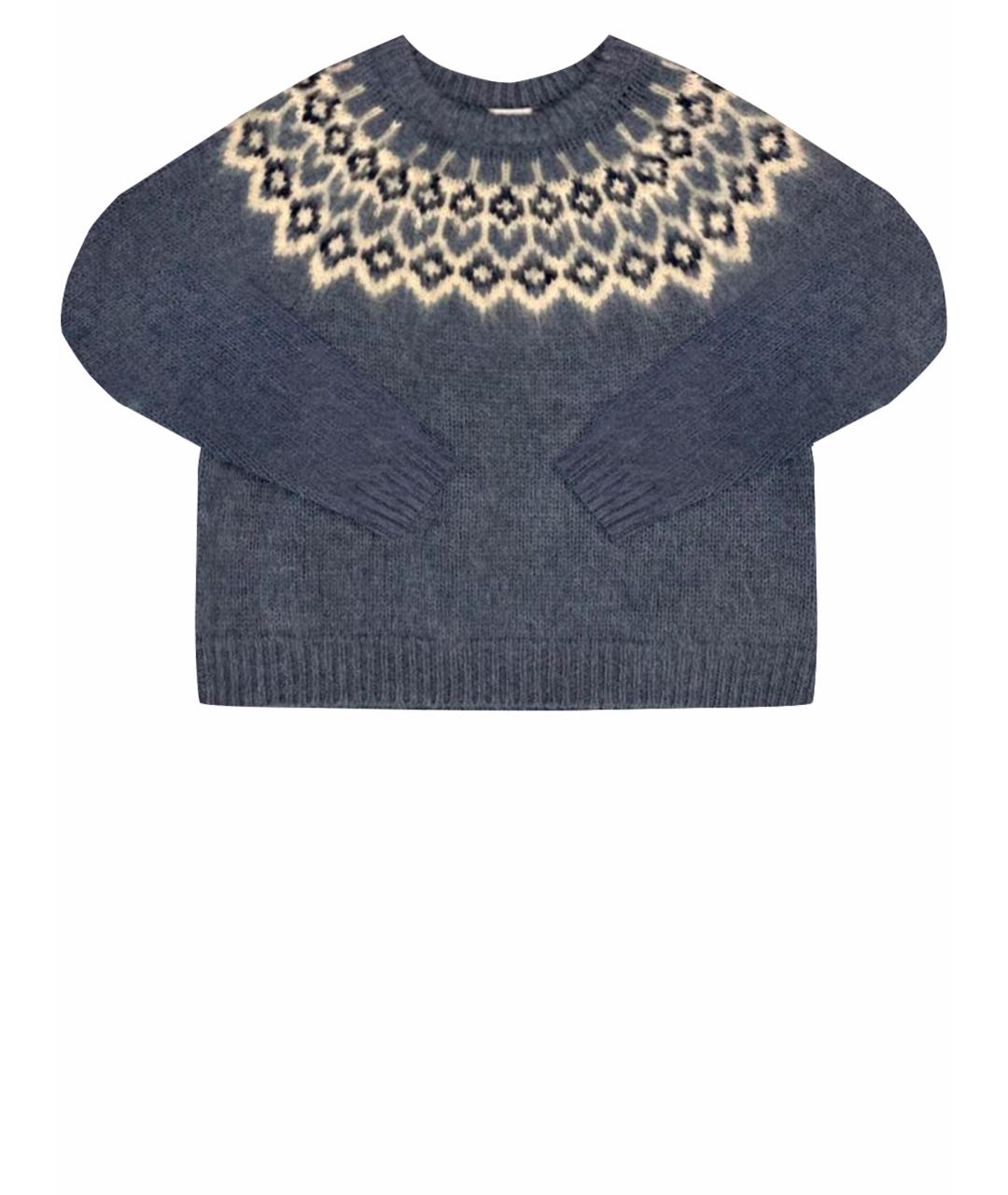 CELINE PRE-OWNED Голубой шерстяной джемпер / свитер, фото 1