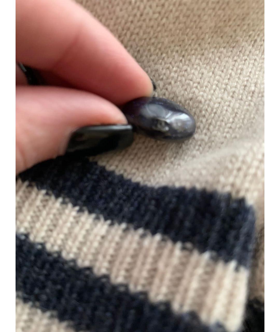 CHANEL PRE-OWNED Бежевый кашемировый джемпер / свитер, фото 3