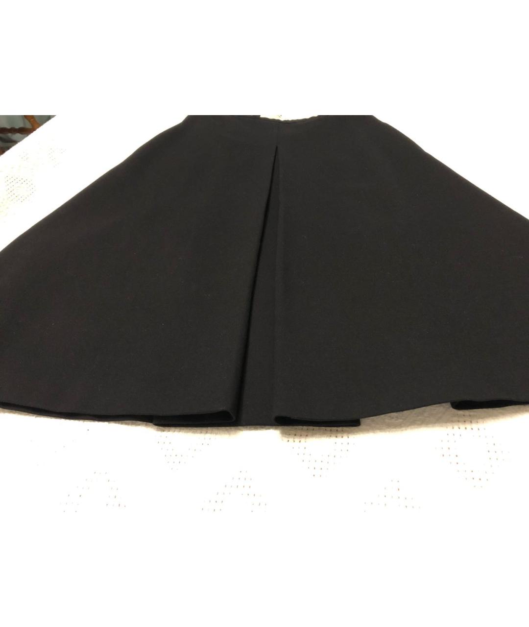 ROCHAS Черная вискозная юбка миди, фото 4