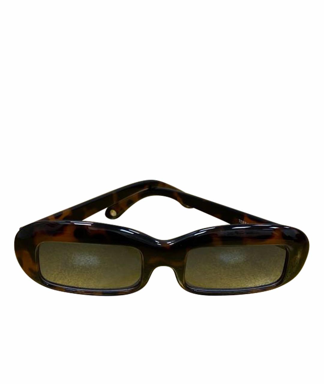 CULT GAIA Коричневые пластиковые солнцезащитные очки, фото 1