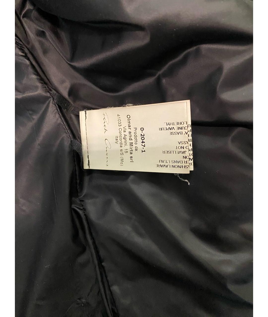 RICK OWENS Черная куртка, фото 4