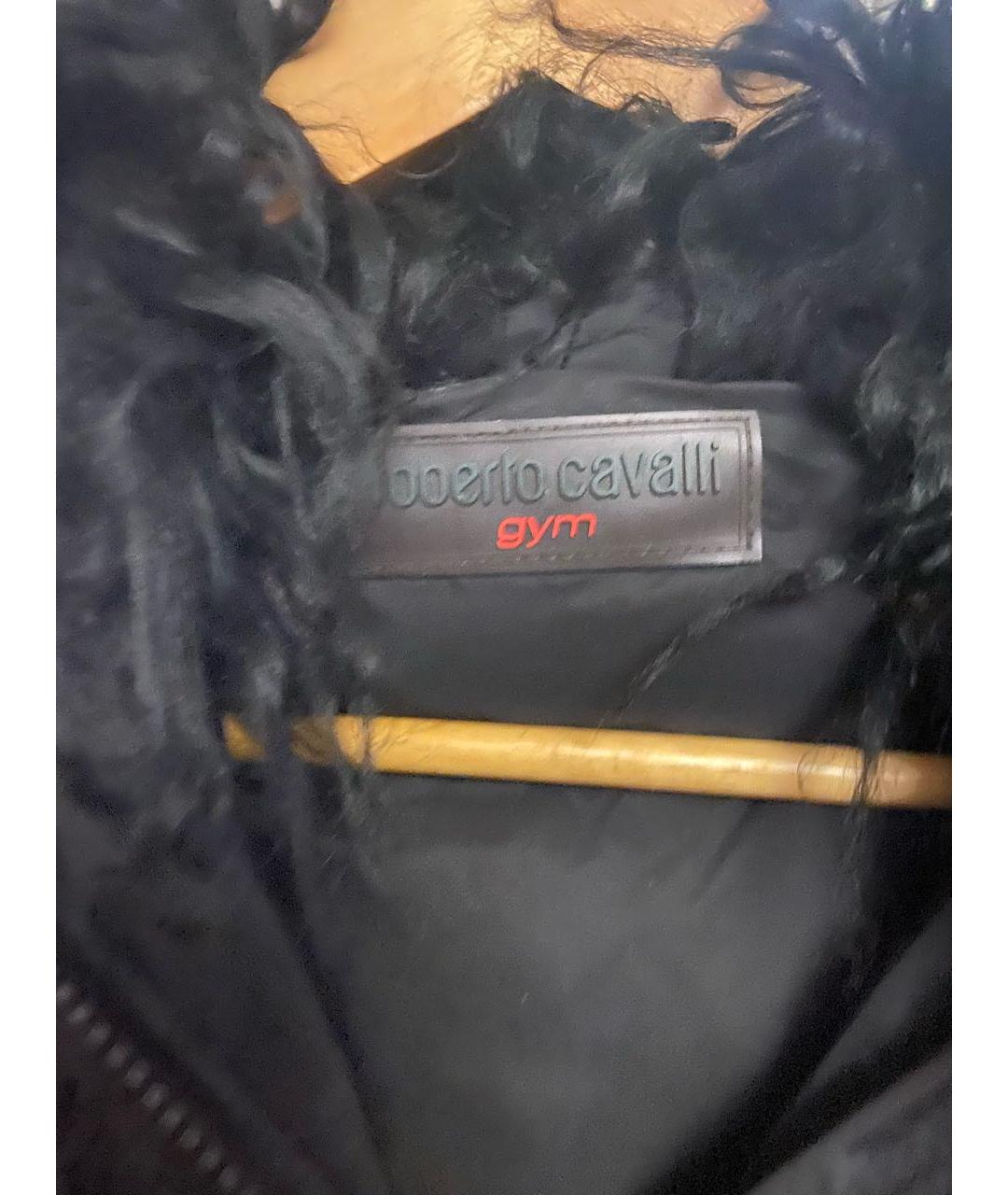 ROBERTO CAVALLI Черная меховая куртка, фото 3