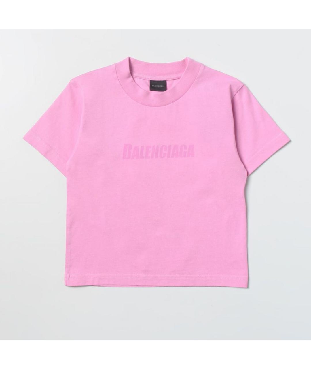 BALENCIAGA Розовый хлопковый детская футболка / топ, фото 9