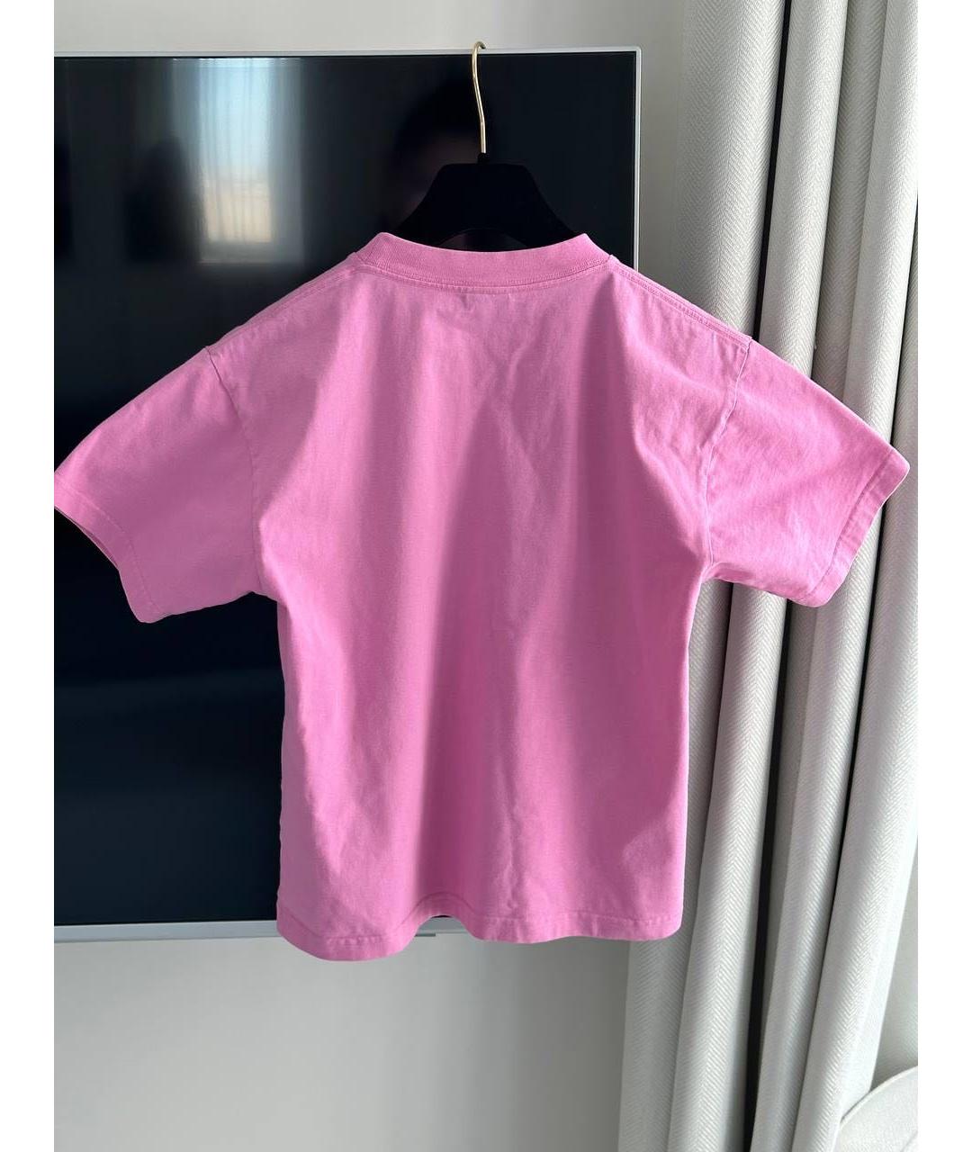 BALENCIAGA Розовый хлопковый детская футболка / топ, фото 8