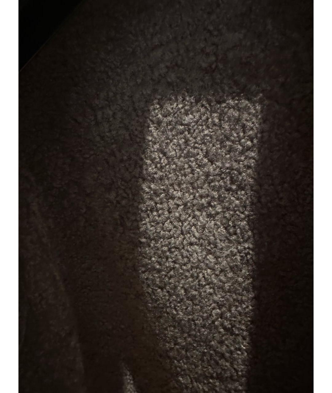 BRUNELLO CUCINELLI Антрацитовая кожаная дубленка, фото 5