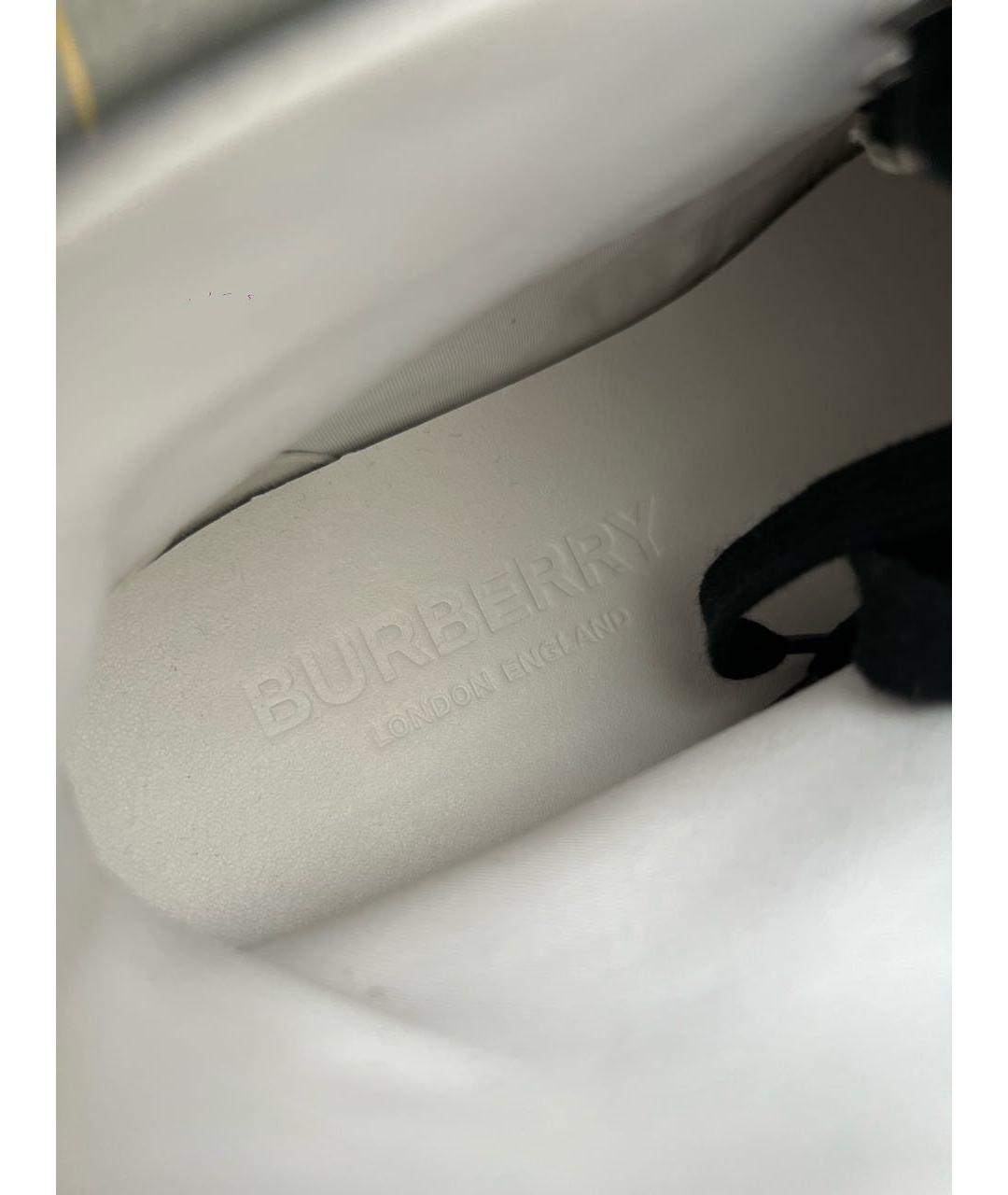 BURBERRY Текстильные кеды, фото 4