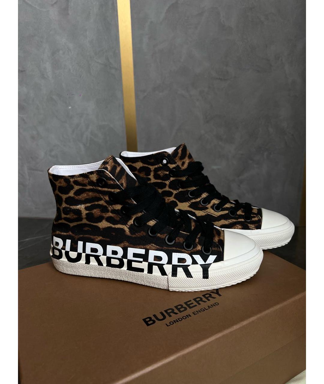 BURBERRY Текстильные кеды, фото 9