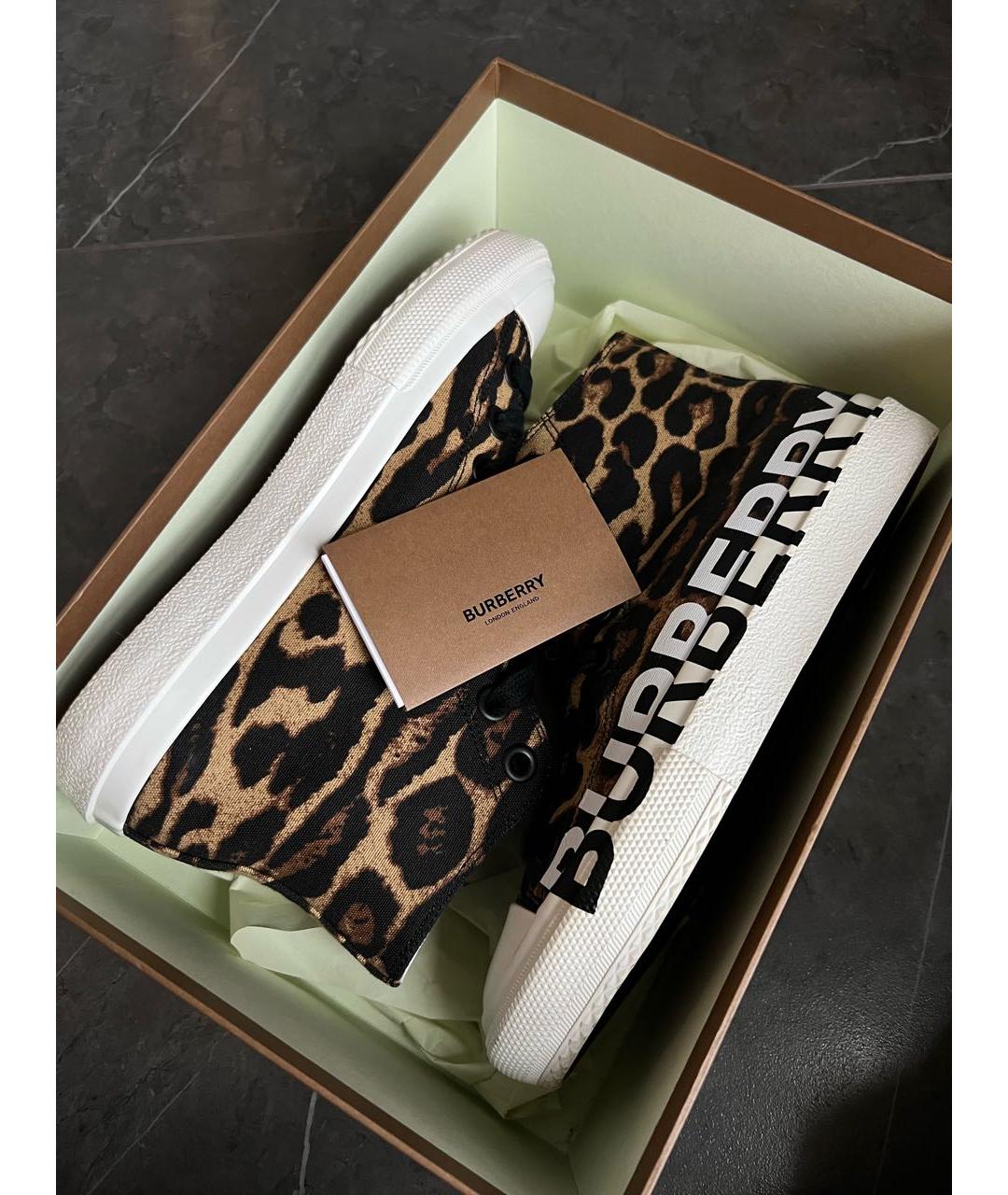 BURBERRY Текстильные кеды, фото 8