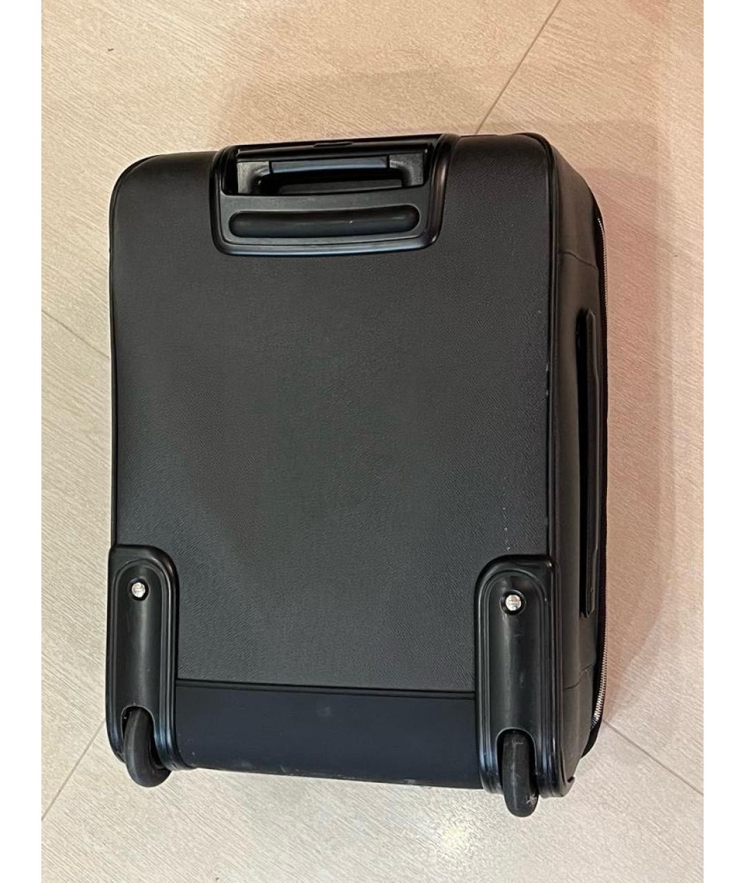 LOUIS VUITTON PRE-OWNED Черный кожаный чемодан, фото 3