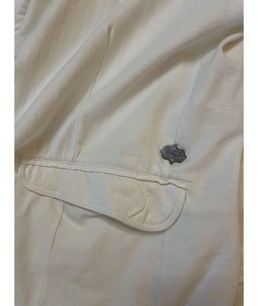 DIESEL Белый хлопковый пиджак, фото 6