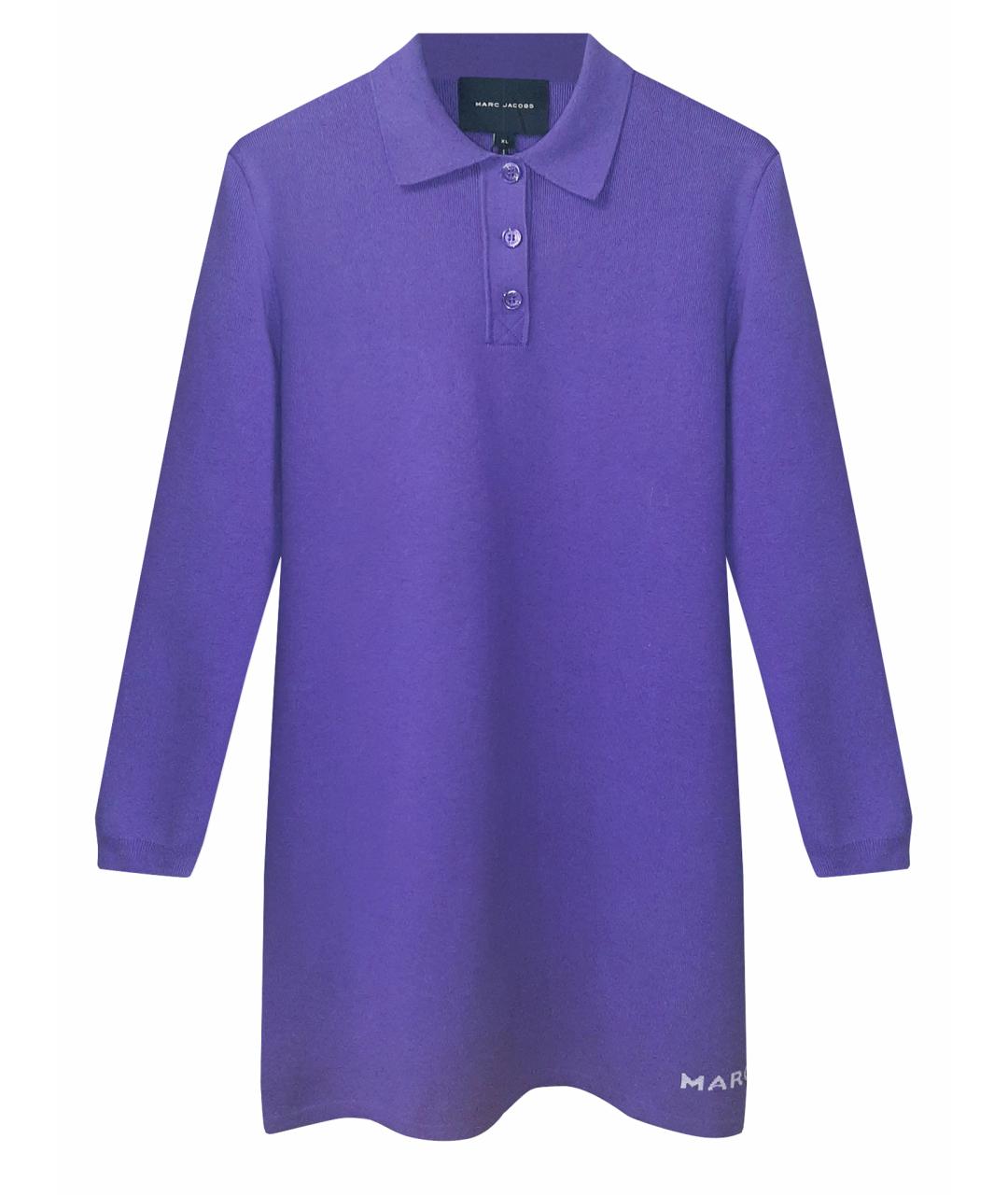 MARC JACOBS Фиолетовое хлопко-эластановое платье, фото 1