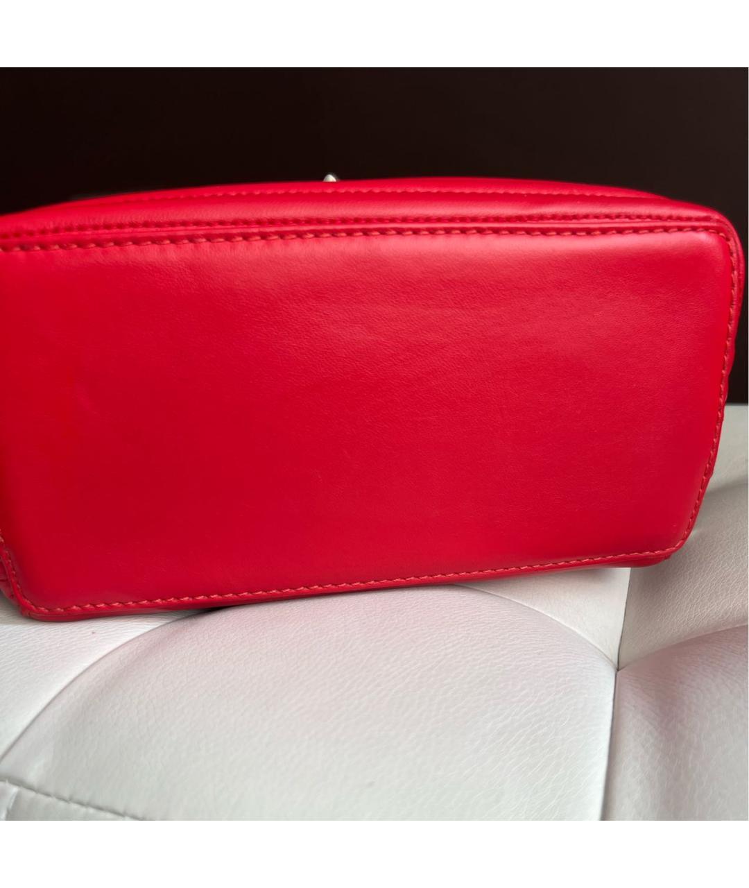 FENDI Красный кожаный рюкзак, фото 7