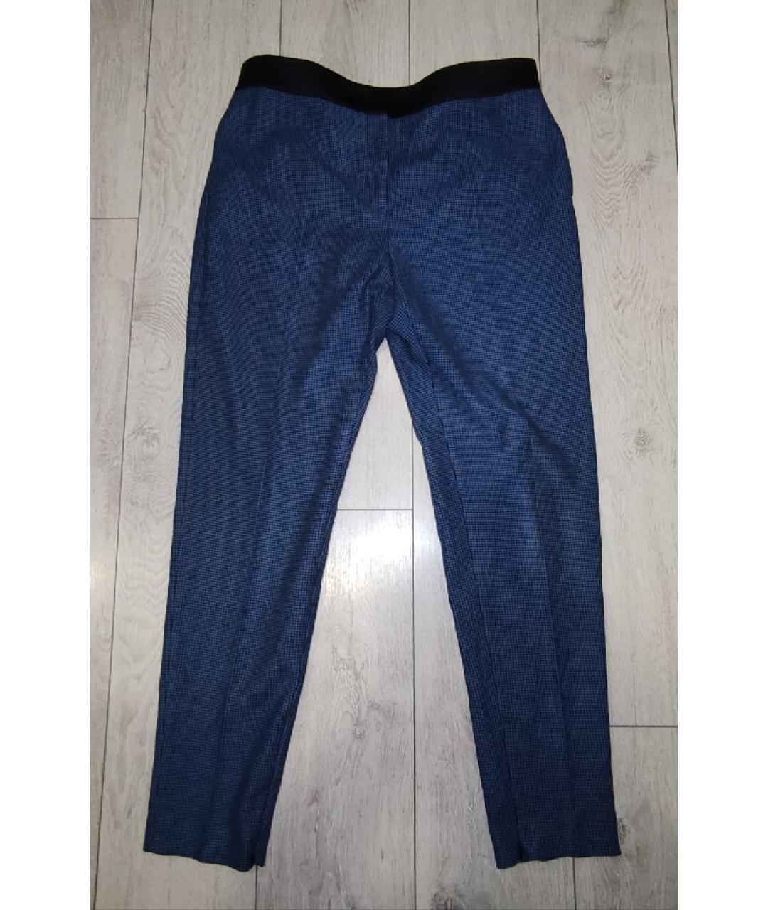 M MISSONI Синие шерстяные брюки узкие, фото 5