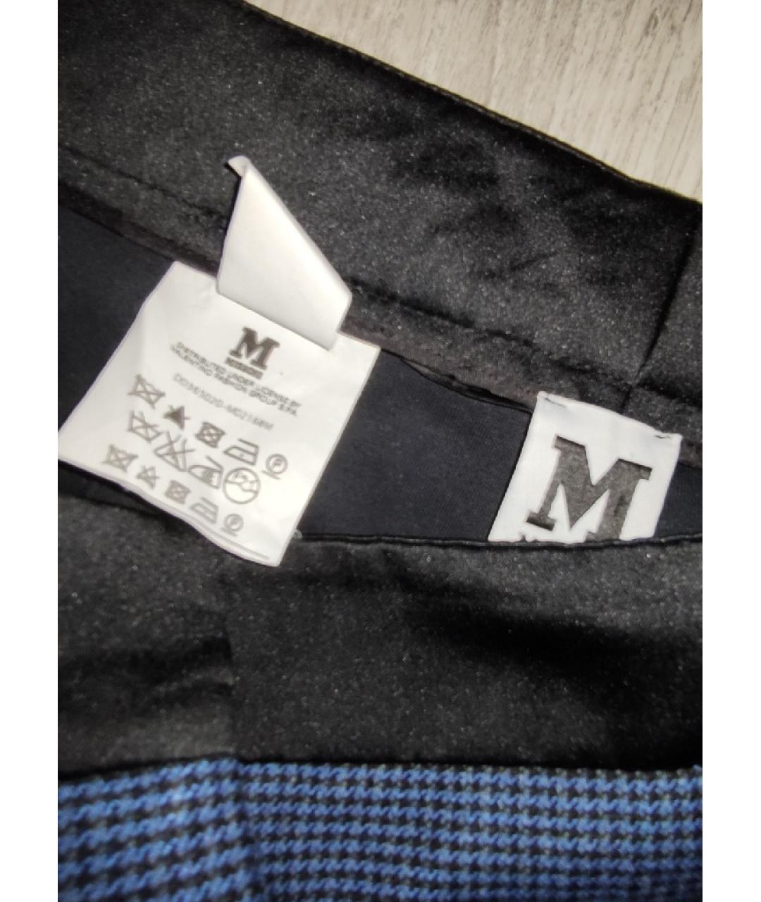M MISSONI Синие шерстяные брюки узкие, фото 2