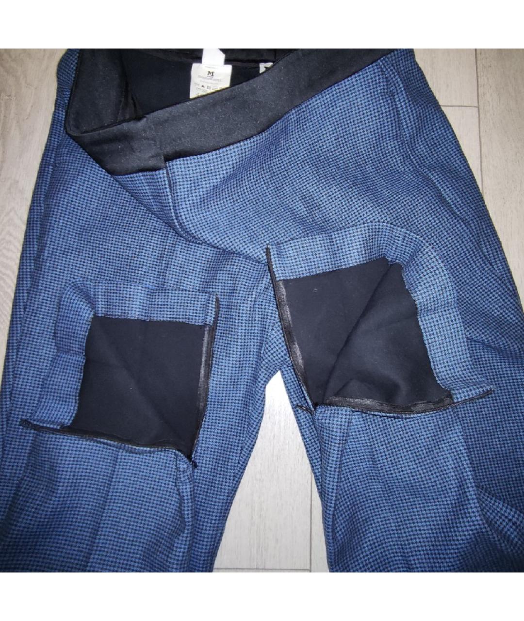 M MISSONI Синие шерстяные брюки узкие, фото 3