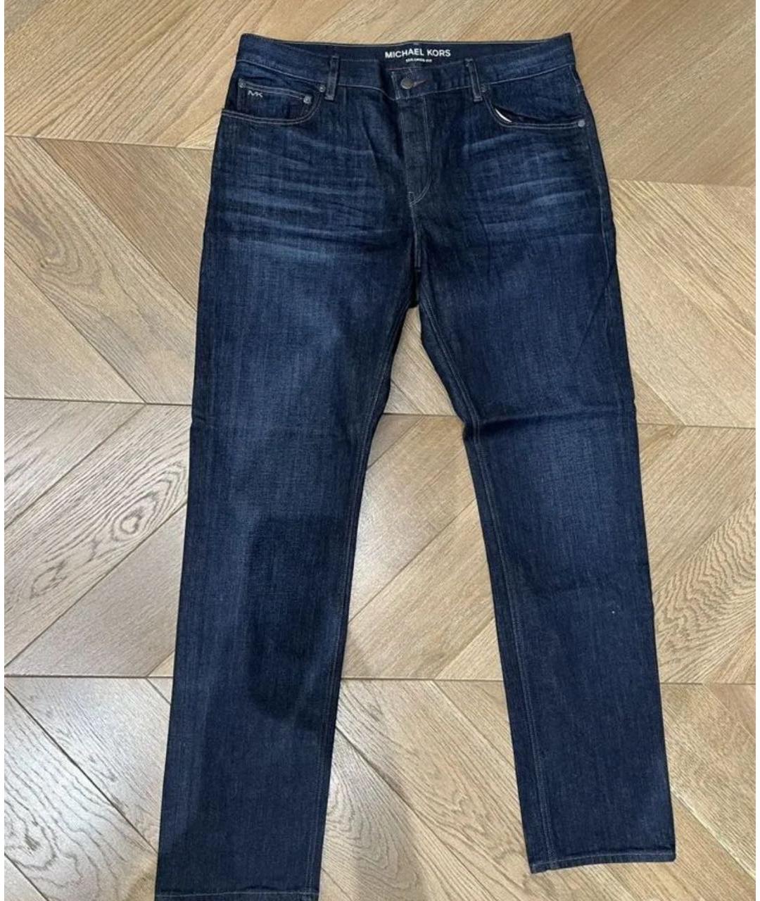 MICHAEL KORS Темно-синие хлопковые джинсы скинни, фото 3