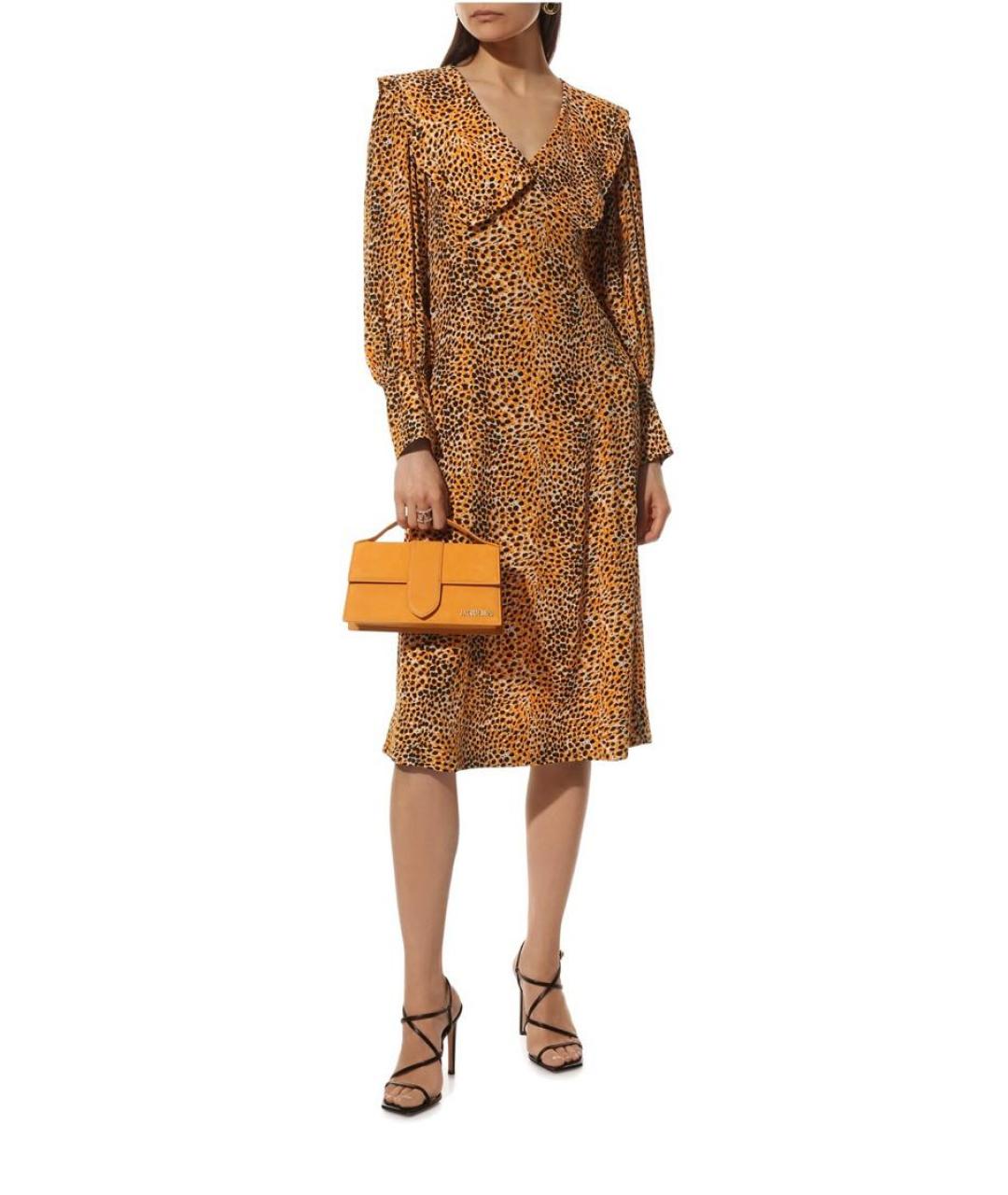 GANNI Мульти вискозное повседневное платье, фото 7