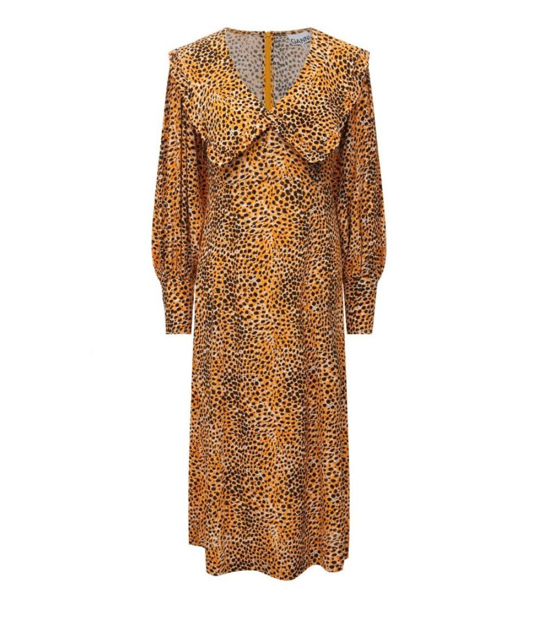 GANNI Мульти вискозное повседневное платье, фото 9